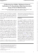 Cover page: Calibrating from Within: Multipoint Internal Calibration of a Quantitative Mass Spectrometric Assay of Serum Methotrexate