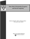 Cover page: State Merit Scholarship Programs and Racial Inequality