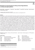 Cover page: Mechanisms and management of drug-induced hyperkalemia in kidney transplant patients