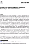 Cover page: Genome-Scale 13C Fluxomics Modeling for Metabolic Engineering of Saccharomyces cerevisiae