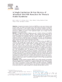 Cover page: A Single Institution 30-Year Review of Abnormal First Rib Resection for Thoracic Outlet Syndrome