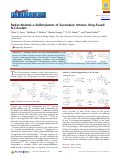 Cover page: Redox-Neutral α‑Sulfenylation of Secondary Amines: Ring-Fused N,S‑Acetals