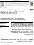 Cover page: Technical note: An improved approach to determining background aerosol concentrations with PILS sampling on aircraft