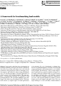 Cover page: A framework for benchmarking land models