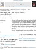 Cover page of Surgical management of a lateral sphenoid sinus encephalocele: 2-Dimensional operative video.