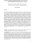 Cover page: CHANGING PATTERNS IN MINCERIAN RETURNS TO EDUCATION AND EMPLOYMENT STRUCTURE IN THREE ASIAN COUNTRIES