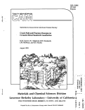 Cover page: Crack Path and Fracture Energies in Ceramic-Metal Sandwich Geometries