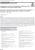 Cover page: Integrating team science into interdisciplinary graduate education: an exploration of the SESYNC Graduate Pursuit