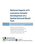 Cover page of National Impacts of E-commerce Growth: Development of a Spatial Demand Based Tool