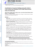 Cover page: Quantification of Long-term Stability and Specific Relief of Lower Urinary Tract Symptoms (LUTS) After Robot-assisted Radical Prostatectomy.