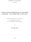 Cover page: Memory System Optimizations for Customized Computing -- From Single-Chip to Datacenter