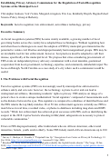 Cover page: Establishing Privacy Advisory Commissions for the Regulation&nbsp;of Facial Recognition Systems at the Municipal Level