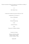 Cover page: Bayesian experiment design and estimation for probabilistic modeling of biological systems