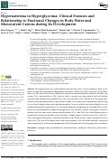 Cover page: Hypernatremia in Hyperglycemia: Clinical Features and Relationship to Fractional Changes in Body Water and Monovalent Cations during Its Development