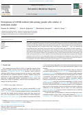 Cover page: Perceptions of COVID-related risks among people who smoke: A mediation model.