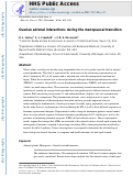 Cover page: Ovarian adrenal interactions during the menopausal transition.