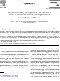 Cover page: Percolation modeling investigation of TPB formation in a solid oxide fuel cell electrode–electrolyte interface