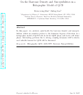 Cover page: On the Baryonic Density and Susceptibilities in a Holographic Model of QCD