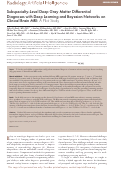 Cover page: Subspecialty-Level Deep Gray Matter Differential Diagnoses with Deep Learning and Bayesian Networks on Clinical Brain MRI: A Pilot Study.