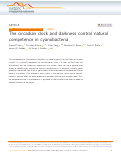 Cover page: The circadian clock and darkness control natural competence in cyanobacteria.