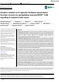 Cover page: Nicotine inhalant via E-cigarette facilitates sensorimotorfunction recovery by upregulating neuronal BDNF–TrkBsignalling in traumatic brain injury