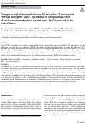 Cover page: Changes in high-risk sexual behavior, HIV and other STI testing, and PrEP use during the COVID-19 pandemic in a longitudinal cohort of adolescent men who have sex with men 13 to 18 years old in the United States.