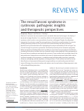 Cover page: The renal Fanconi syndrome in cystinosis: pathogenic insights and therapeutic perspectives