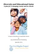 Cover page of Diversity and Educational Gains: a plan for a changing county and its schools