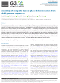 Cover page: Assembly of complete diploid-phased chromosomes from draft genome sequences