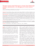 Cover page: Perception Versus Actual Performance in Timely Tissue Plasminogen Activation Administration in the Management of Acute Ischemic Stroke