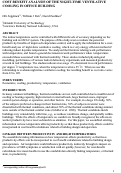 Cover page: Cost benefit analysis of the night-time ventilative cooling in office 
building