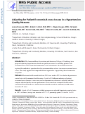 Cover page: Adjusting for Patient Economic/Access Issues in a Hypertension Quality Measure