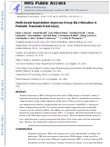 Cover page: Multi-modal Registration Improves Group Discrimination in Pediatric Traumatic Brain Injury.