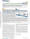 Cover page: Differential Toxicity of Electronic Cigarette Aerosols Generated from Different Generations of Devices In Vitro and In Vivo