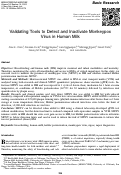 Cover page: Validating Tools to Detect and Inactivate Monkeypox Virus in Human Milk