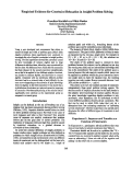 Cover page: Empirical Evidence for Constraint Relaxation Insight Problem Solving