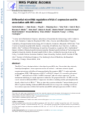 Cover page: Differential microRNA regulation of HLA-C expression and its association with HIV control