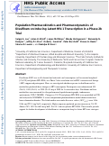 Cover page: Population Pharmacokinetics and Pharmacodynamics of Disulfiram on Inducing Latent HIV‐1 Transcription in a Phase IIb Trial