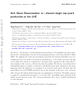 Cover page: Soft Gluon Resummation in $t$-channel single top quark production at the LHC