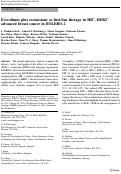 Cover page: Everolimus plus exemestane as first-line therapy in HR+, HER2− advanced breast cancer in BOLERO-2