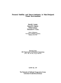 Cover page: Postural Stability and Stereo-Ambiguity in Man-Designed Visual Environments