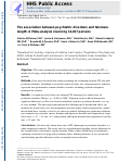 Cover page: The Association Between Psychiatric Disorders and Telomere Length