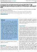 Cover page: A unique case of subcutaneous panniculitis-like T-cell lymphoma presenting as an abscess following an arthropod bite