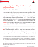 Cover page: Ectopy on a Single 12‐Lead ECG, Incident Cardiac Myopathy, and Death in the Community