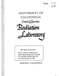 Cover page: IONIZATION CHAMBER ASSAY OF RADIOACTIVE GASES