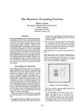 Cover page: The Structure Grounding Problem