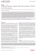 Cover page: Oscillation dynamics underlie functional switching of NF-κB for B-cell activation