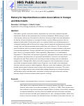 Cover page: Memory for Important Item-Location Associations in Younger and Older Adults