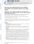 Cover page: Abnormal Joint Loading During Gait in Persons With Hip Osteoarthritis Is Associated With Symptoms and Cartilage Lesions.