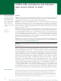 Cover page: Midlife milk consumption and substantia nigra neuron density at death